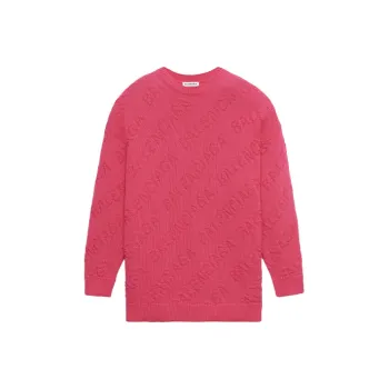 Balenciaga Loose Fit Sweater Women's Pink