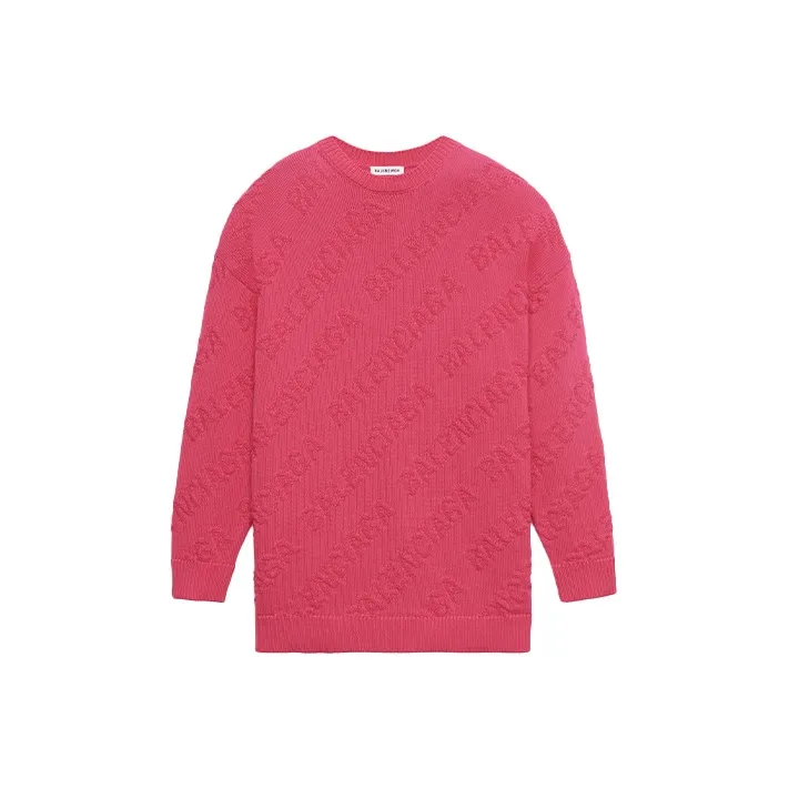 Balenciaga Loose Fit Sweater Women's Pink-0