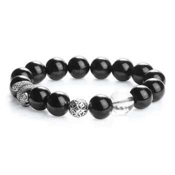 CHINA GOLD Natural Obsidian Bracelets Unisex