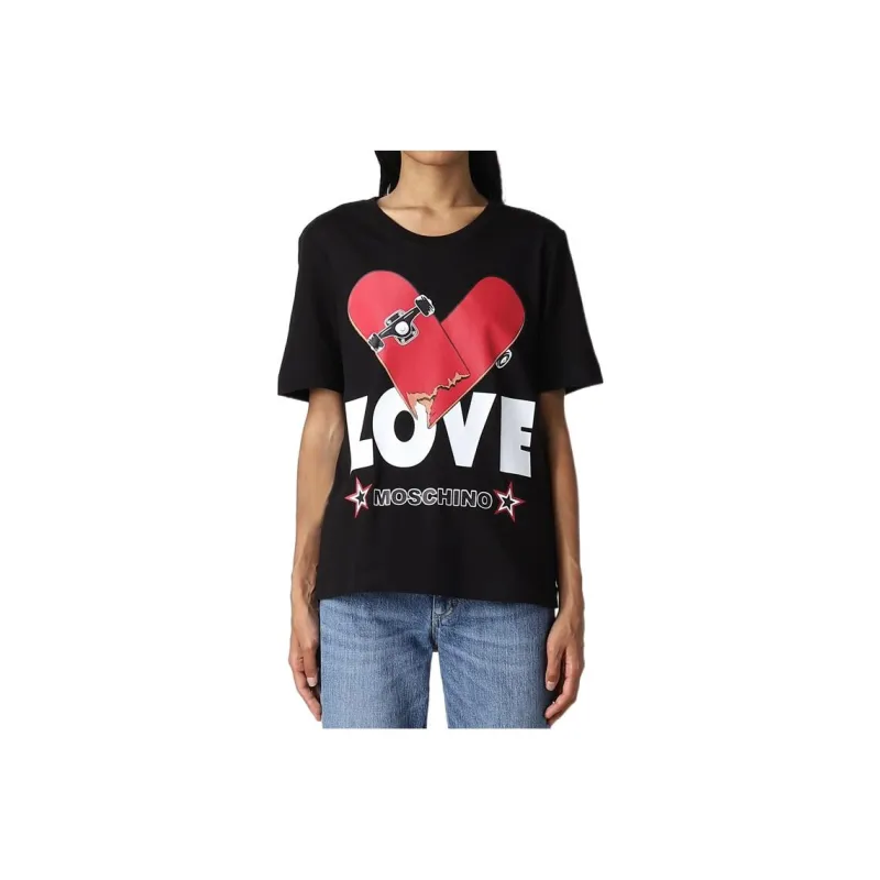 LOVE MOSCHINO T Shirts Women's Black-0