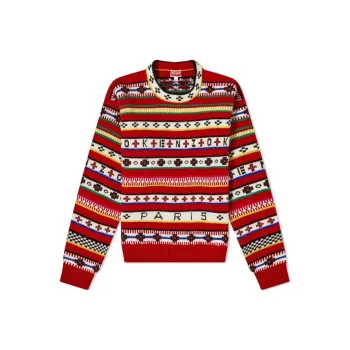 KENZO Fair Isle Jacquard Knitted Jumper
