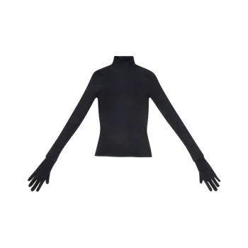 Balenciaga Lace Top With Gloves 'Black'