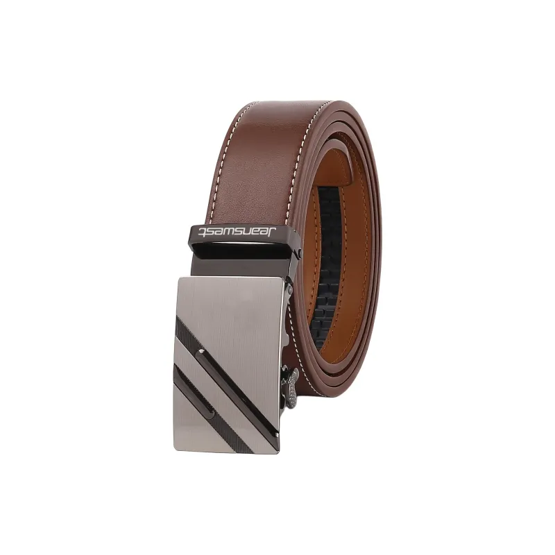 JEANSWEST Cow Split Leather Belts Men's 3.5cm-0