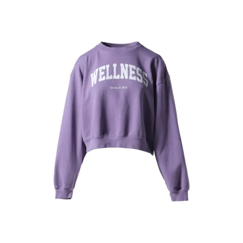 SPORTY & RICH Wellness Ivy Cropped Sweatshirt-0