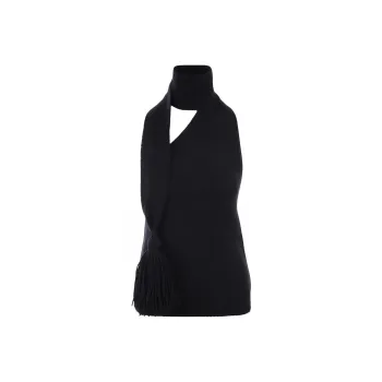Bottega Veneta Wraparound Neck Tassel Embellished Top