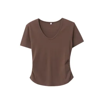 CHARM PICK T-Shirt Women's Burgundy