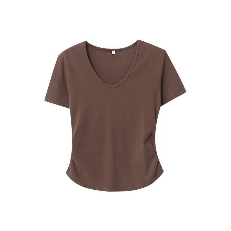 CHARM PICK T Shirt Women's Burgundy-0
