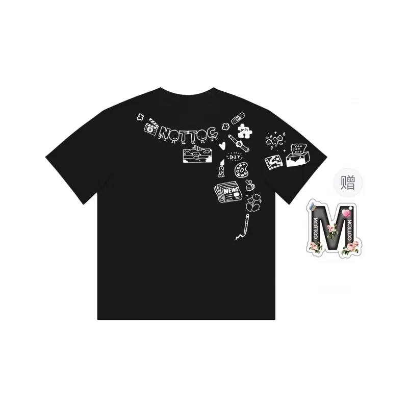 Cotton shopping T Shirts Unisex-0