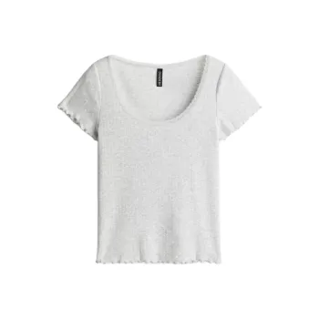 H&M T Shirts Women's Light Gray