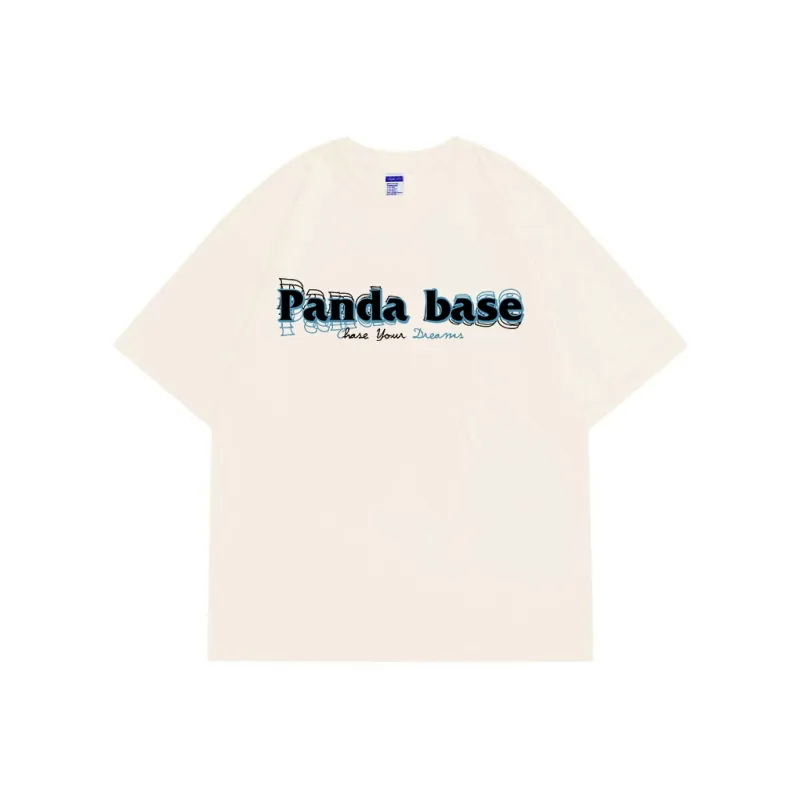 PANDA BASE Drop Shoulder Sleeve T Shirt Unisex-8