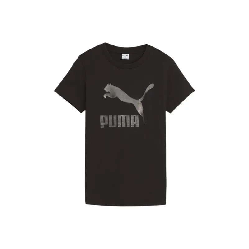 PUMA Classics Shiny Logo Women's Tee-0