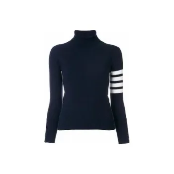 THOM BROWNE Contrast Stripe Roll Neck Jumper