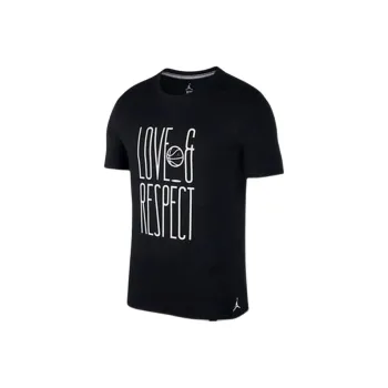 Jordan Set in Sleeve T Shirt Women's Black