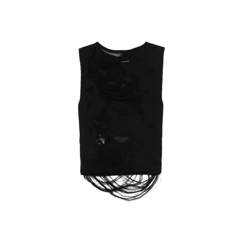 MM6 Maison Margiela Distressed Tank Top-0