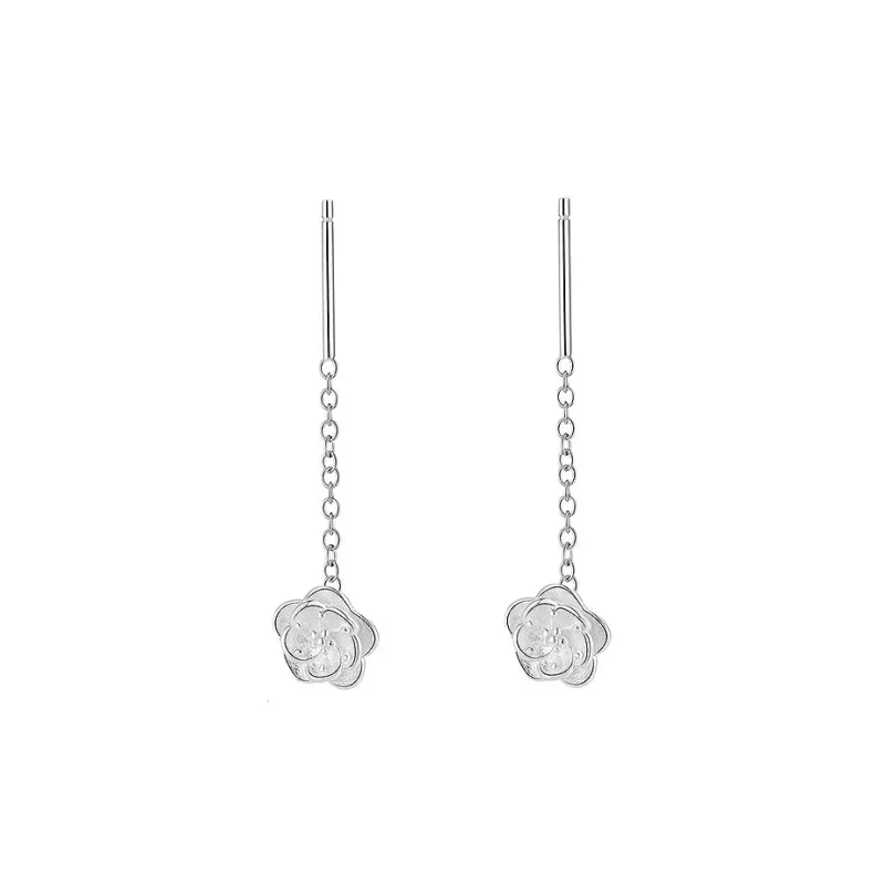 GIFT&CO S999 Fine Silver Drop Earrings Women's-4