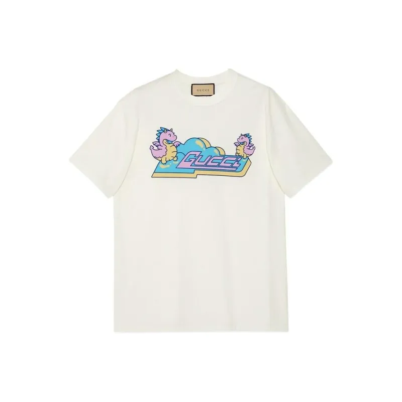 GUCCI Chinese New Year SS24 T Shirt Women's Beige-0