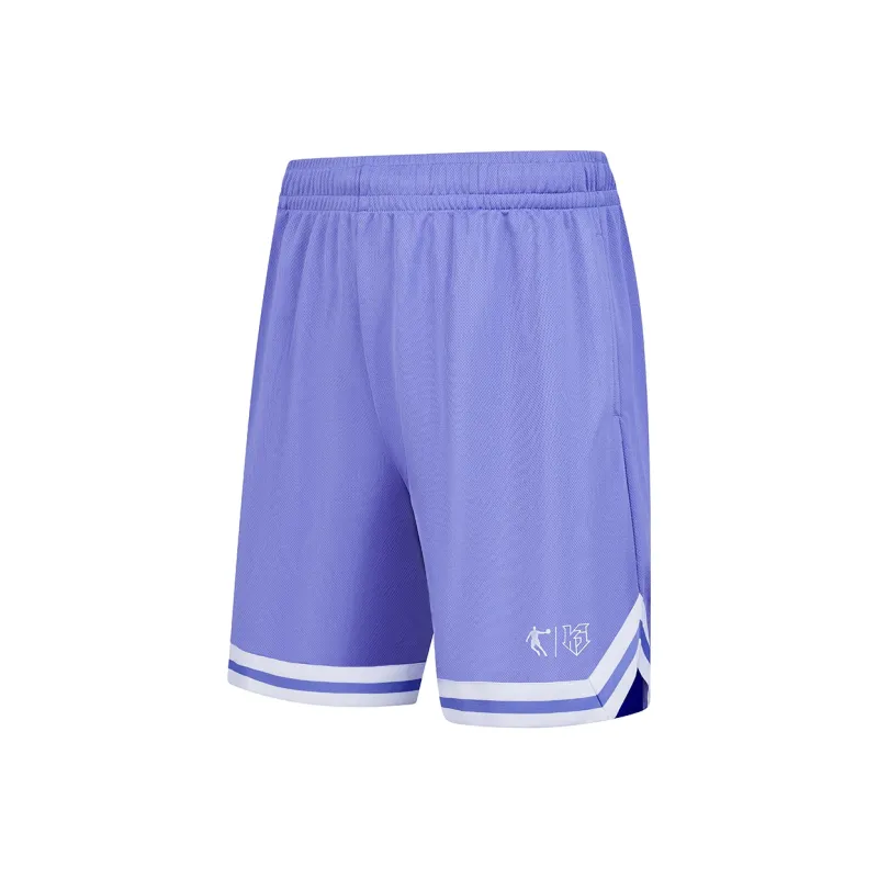 QIAODAN Basketball Shorts Men's Paisley Purple-0