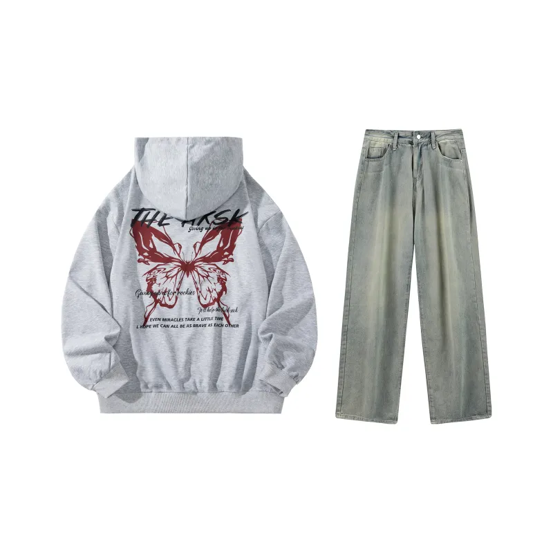A.X.S.K Sweatshirt Sets Unisex-21