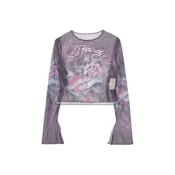 Ed Hardy SS24 Regular T Shirt Women's Black