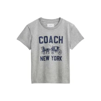 COACH SS25 Regular T Shirt Women's Lime Gray