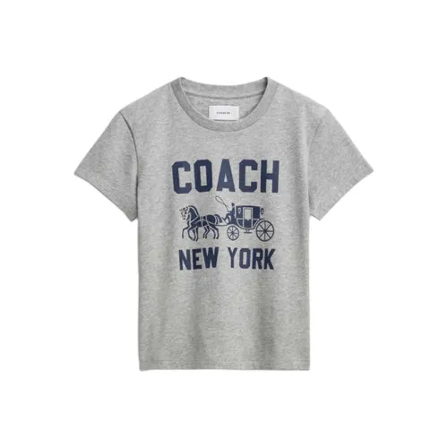 COACH SS25 Regular T Shirt Women's Lime Gray