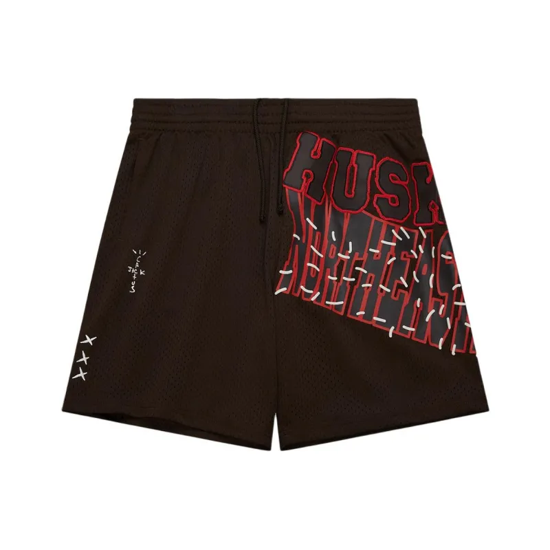 Travis Scott X Mitchell & Ness Northeastern Huskies Basketball Shorts-0