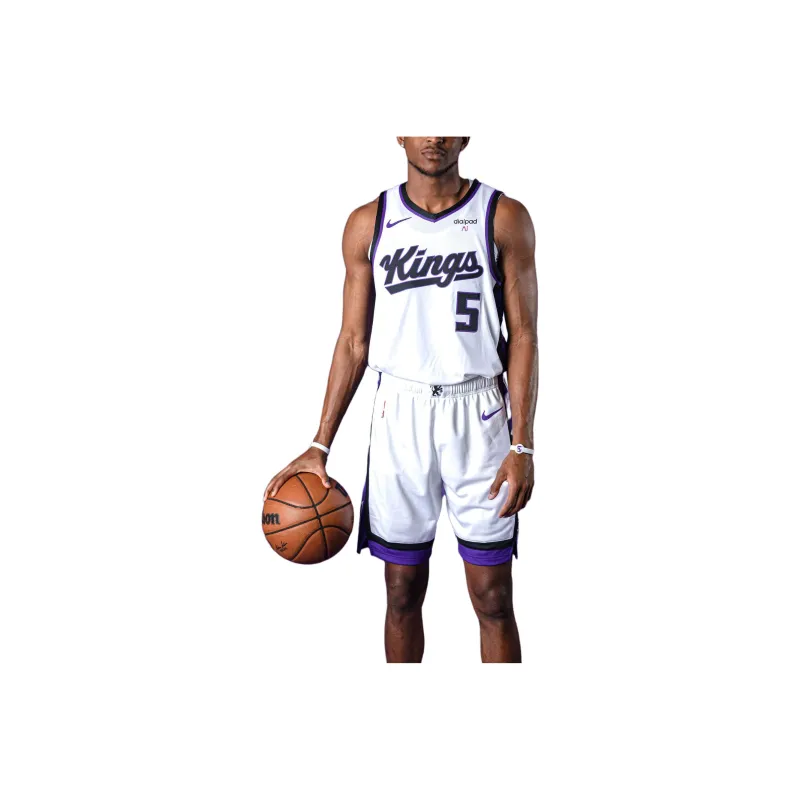 Nike Basketball Jerseys 2023 24 Season Sacramento Kings Fox 5 Size Unisex Purple-0