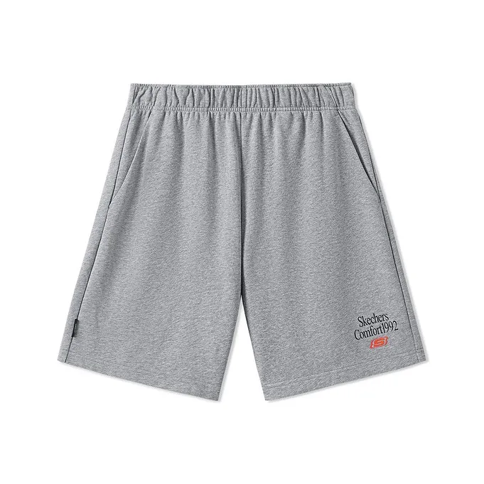 Skechers Sports Life Collection Sports Shorts Men's Medium Heather Gray-0