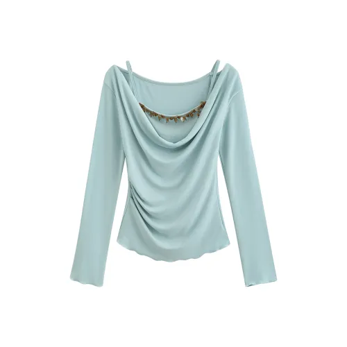 ONEPASS A Line Design Long Sleeved T Shirt Women's
