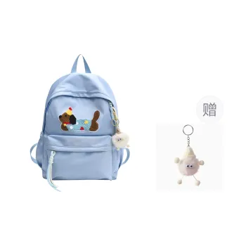URBAN FOREST Nylon Backpack Unisex Black/Blue/Yellow/White/Pink