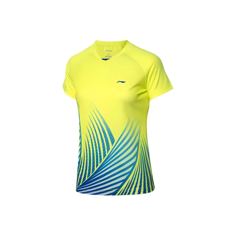 LiNing Badminton Series T Shirt Women's Bright Green-0
