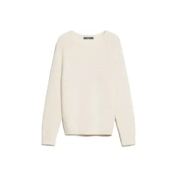 WEEKEND MaxMara Ghiacci Collection Alpaca And Cotton Sweater Women's White