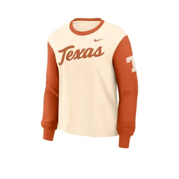 Nike Texas Longhorns Boxy Women's Nike College Long Sleeve T Shirt