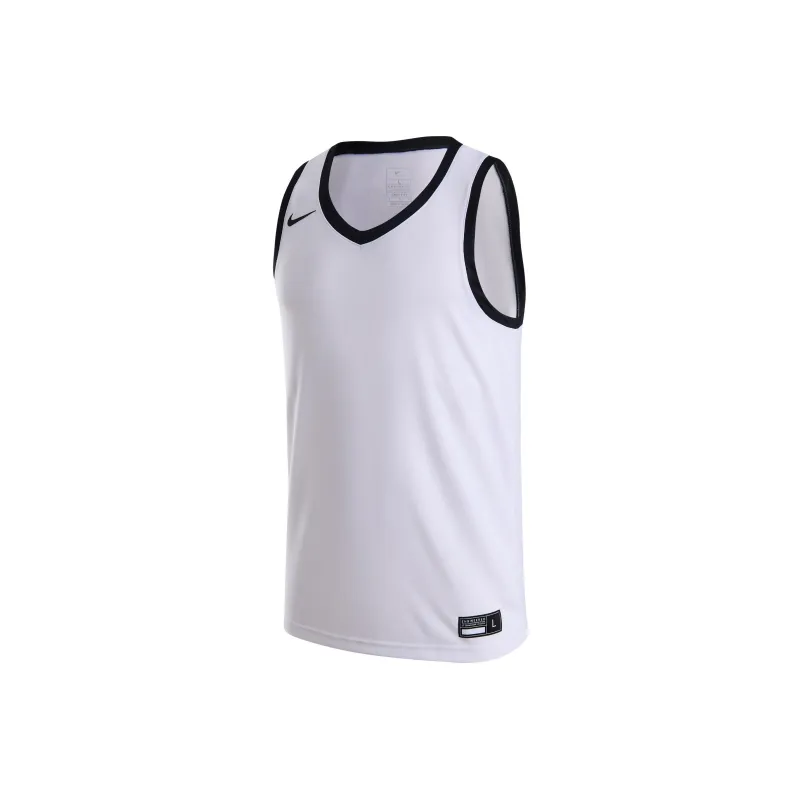 Nike DRI FIT CROSSOVER Basketball Jersey Men's White/Black/Black-0