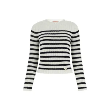 Valentino Striped Long Sleeved Jumper