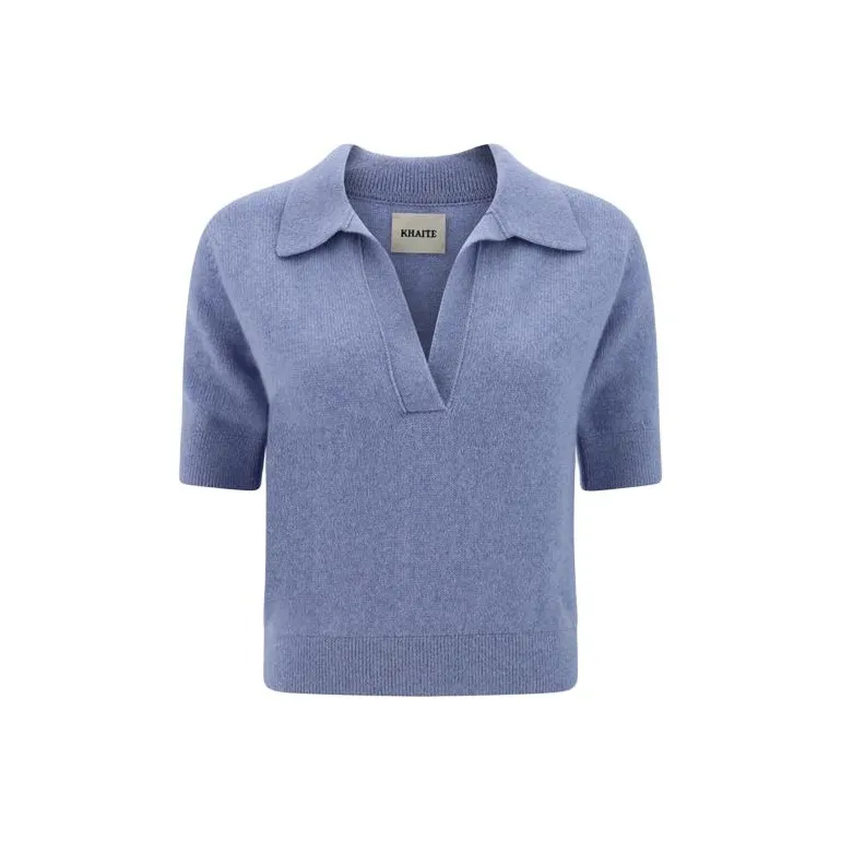 KHAITE Shrunken Jo Polo Jumper-0
