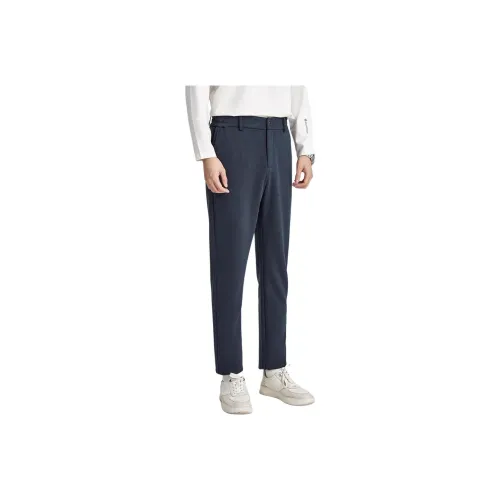 DIKENI Casual Pants Men's Gray Blue