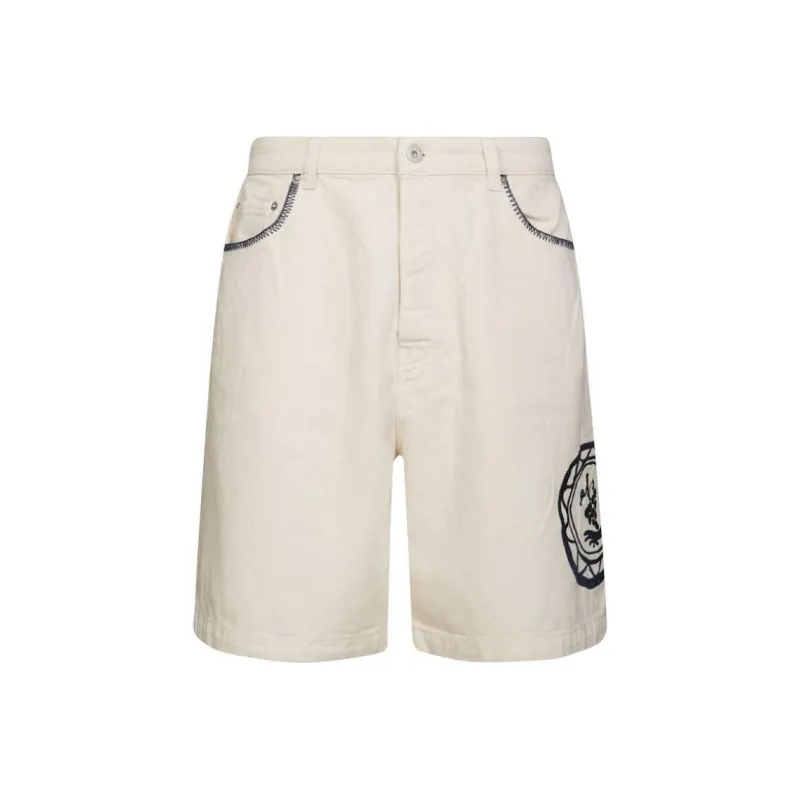 DROLE DE MONSIEUR Le Short Art Knee Length Shorts-0