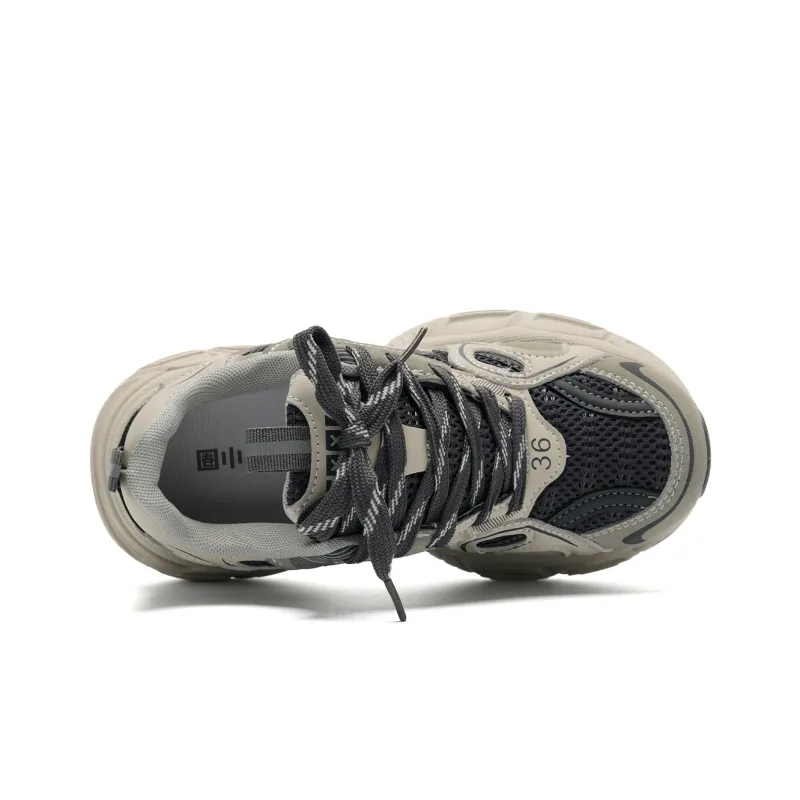 Circle Small Cushioning Support Lightweight Slip Resistant Mat Low Top Chunky Sneakers Women's-4