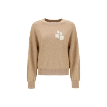 ISABEL MARANT ETOILE Marisans Logo Intarsia Knitted Jumper