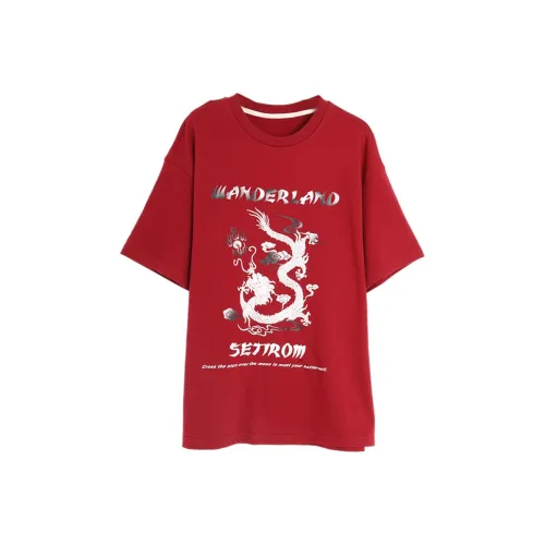 SETIROM T Shirts Women's Red