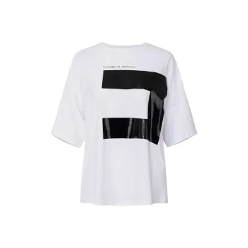 Elisabetta Franchi Logo print Jersey T shirt