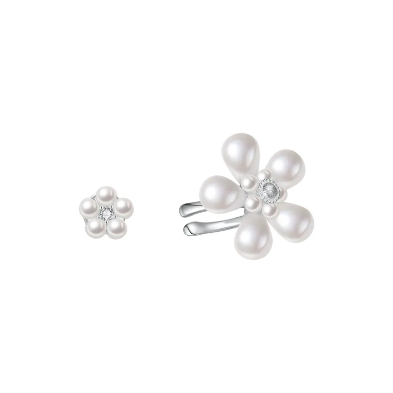 ZEGL Artificial Pearl Clip On Earrings Women's-0