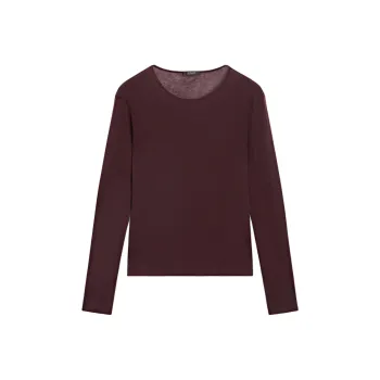 Massimo Dutti T Shirt Women's Dark Red