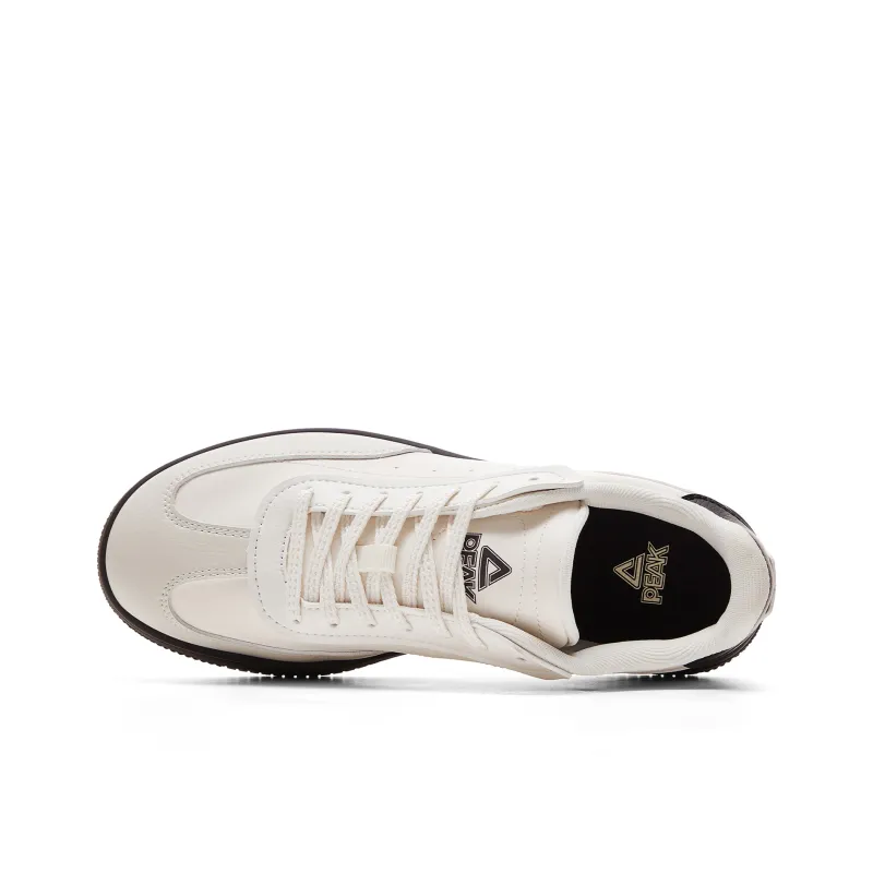PEAK Coverage, Cushioning, Lightweight Low Top Skateboard Shoes Women's Milk White Gray-3