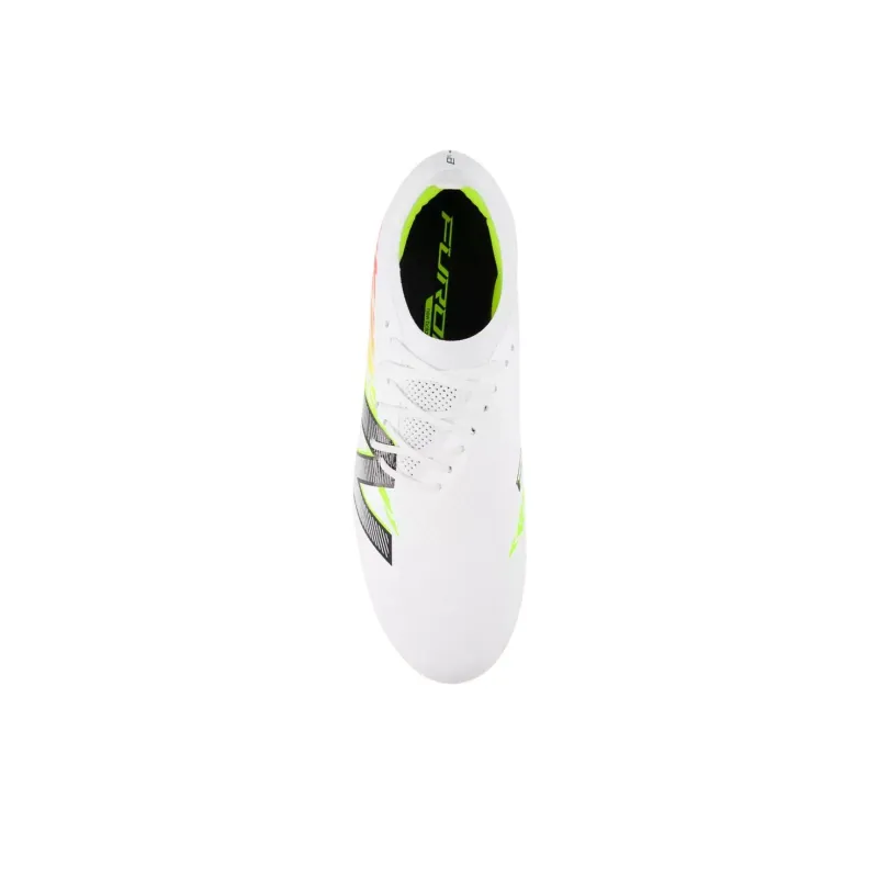 New Balance HG Rubber Short Studs Soccer Shoes Unisex White-4