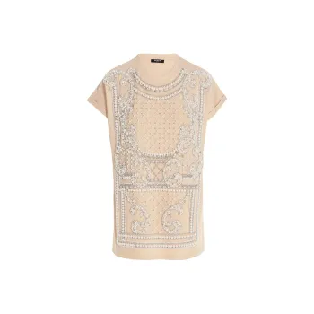 BALMAIN SS22 T Shirt Women's Pink