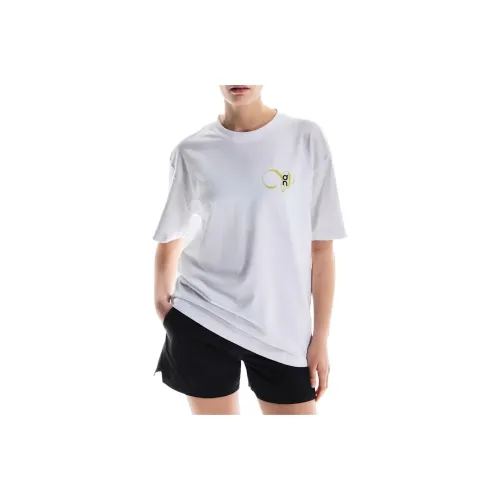 On Club Drop Shoulder Sleeve T Shirt Women's White