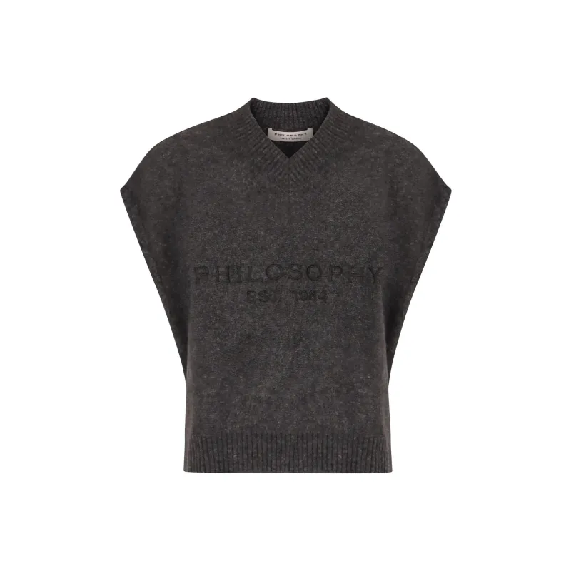 PHILOSOPHY DI LORENZO SERAFINI Cropped Vest-0