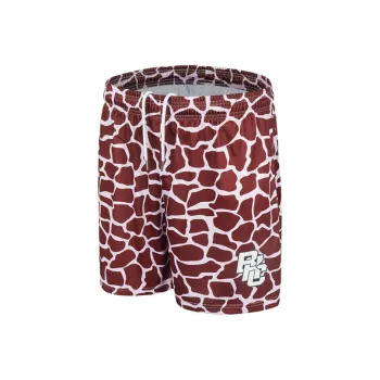 BKCXZICE Sports Shorts Men's Burgundy